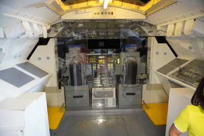 Space shuttle controls (in mockup), Houston Space Center, Texas May 2021