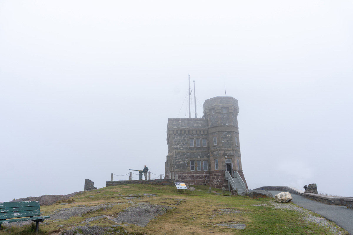 Signal Hill, Misty view of Cabot Tower