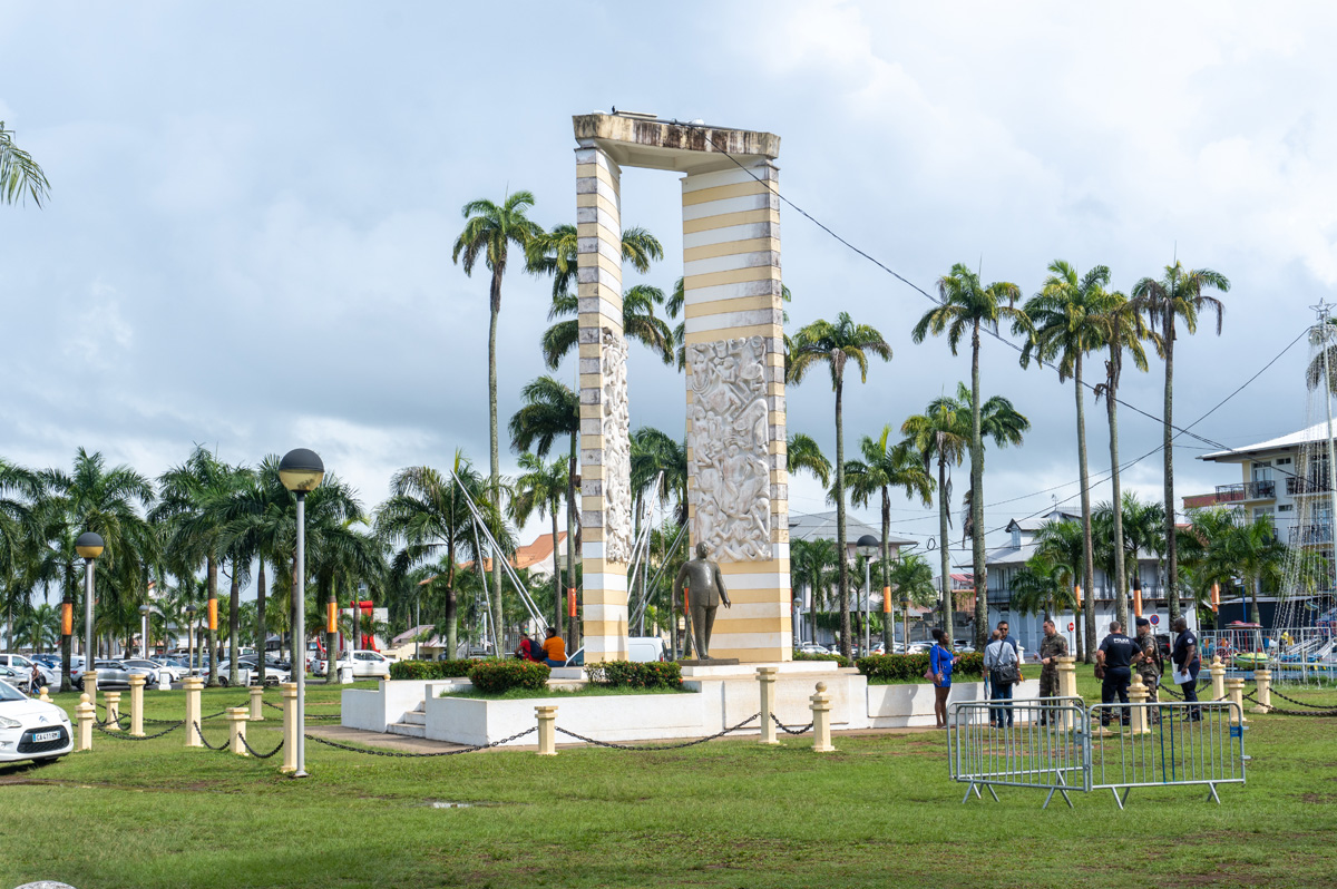 Cayenne, Felix Eboue Monument A French colonial administrator, from French Guyana