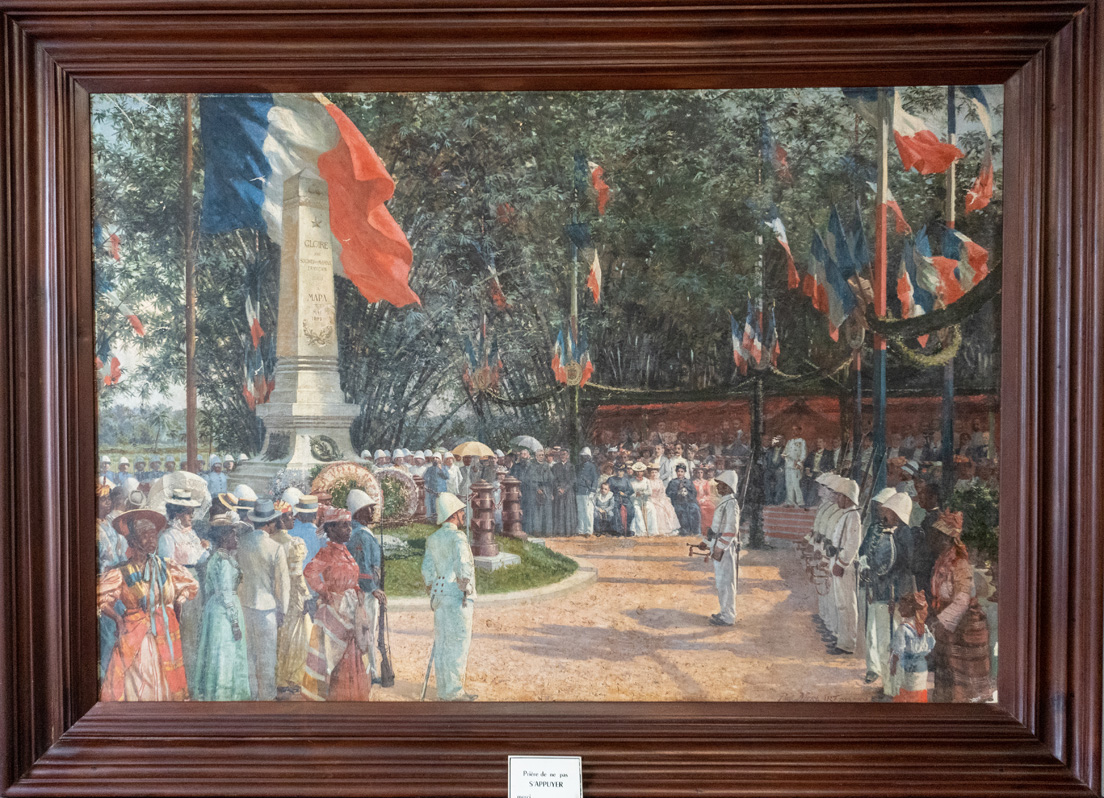 Musée Local de Guyane, Painting of grand ceremony in 1902