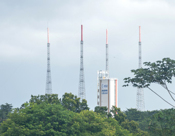 View to Launch pad, Kourou: Guiana Space Centre Tour, French Guiana++, December 2022