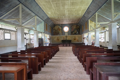 Church interior, Îles du Salut, French Guiana++, December 2022