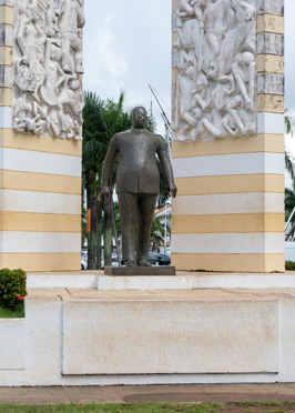 Felix Eboue statue, Cayenne, French Guiana++, December 2022