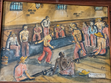 Prison Knife fight, Musée Local de Guyane, French Guiana++, December 2022