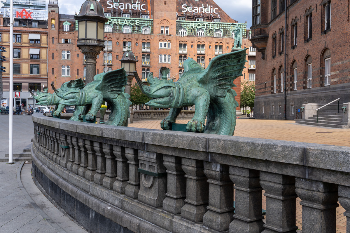 Copenhagen, City Hall Dragons