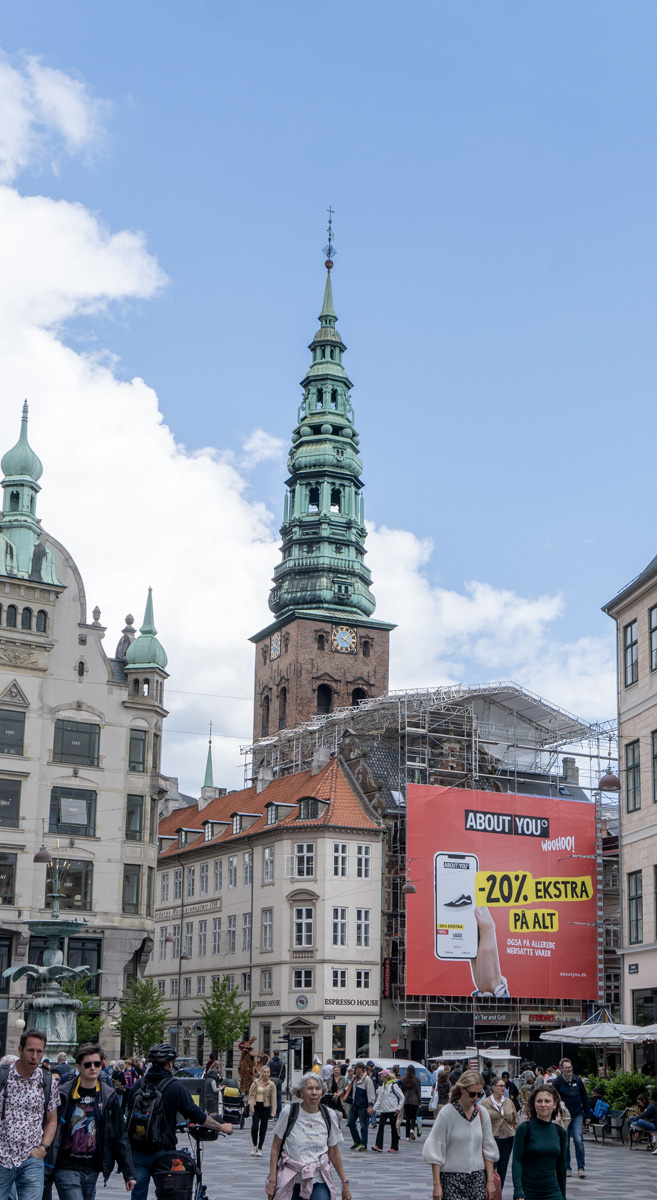 Copenhagen, View to St Nicholas Tower
