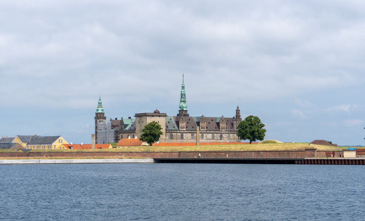Helsingør (Elsinore), View to Kronborg Slot aka Elsinore Castle
