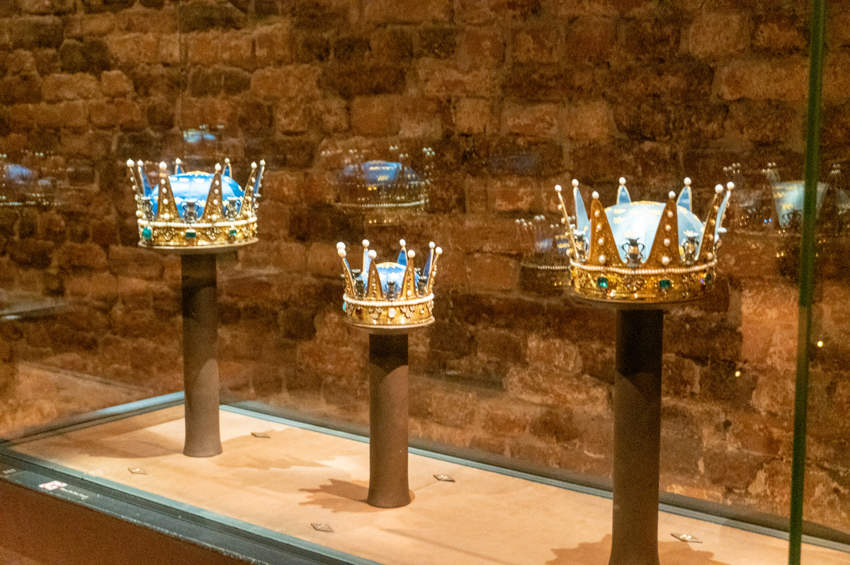 Stockholm: Royal Palace (Kungliga slottet), 19th c Princely Crowns