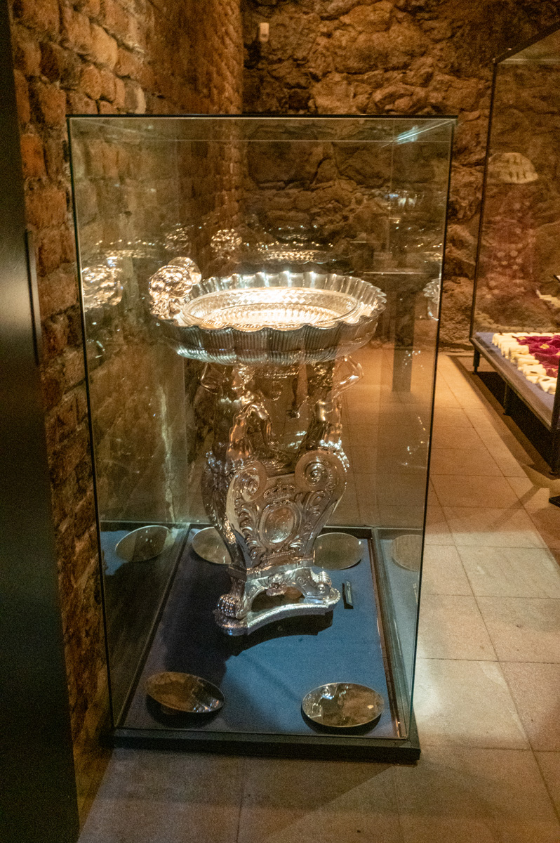 Stockholm: Royal Palace (Kungliga slottet), Silver Baptismal Font.  ~1700