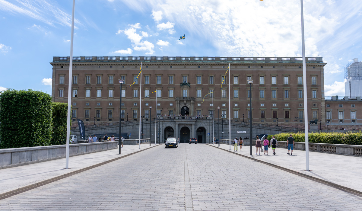 Stockholm: Royal Palace (Kungliga slottet), North facade of Palace