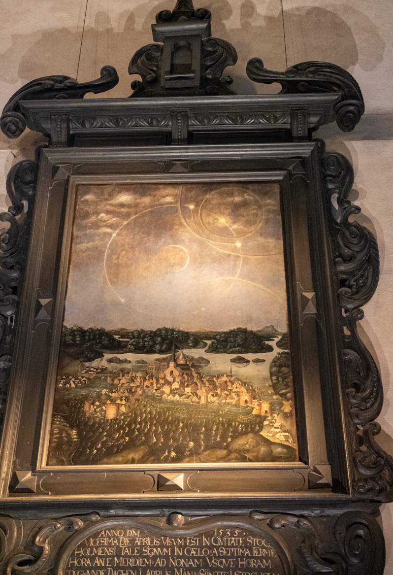 Storkyrkan Church, Storkyrkan: Perhelion Painting Odd atomospheic halos.  Copy of a 153X work.