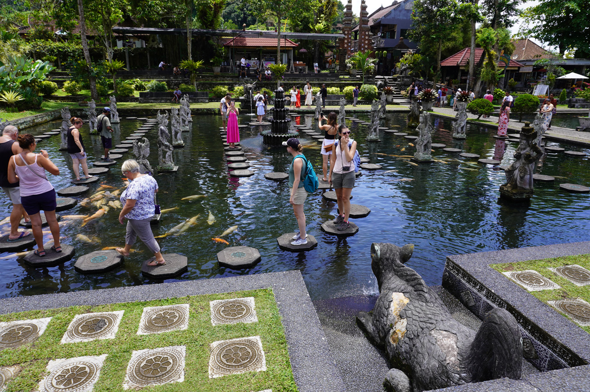 Taman Tirta Gangga: A Royal Water Palace, A tourist stepping-stone trail