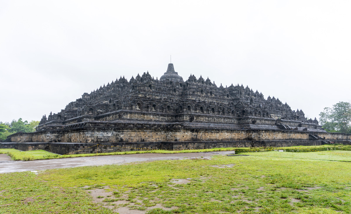 Borobudur Temple, ... but few people make it to the back!