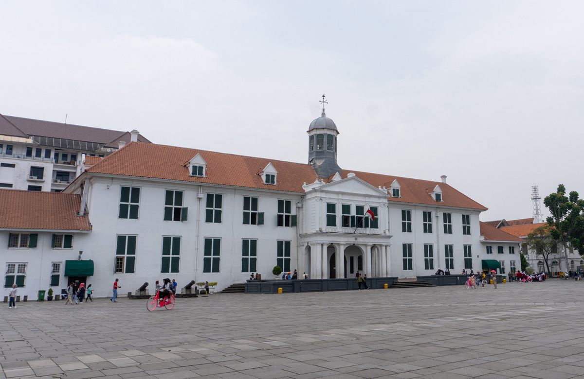 Dutch Batavia: Fatahillah Square, Old City Hall.  Now Jakarta Museum