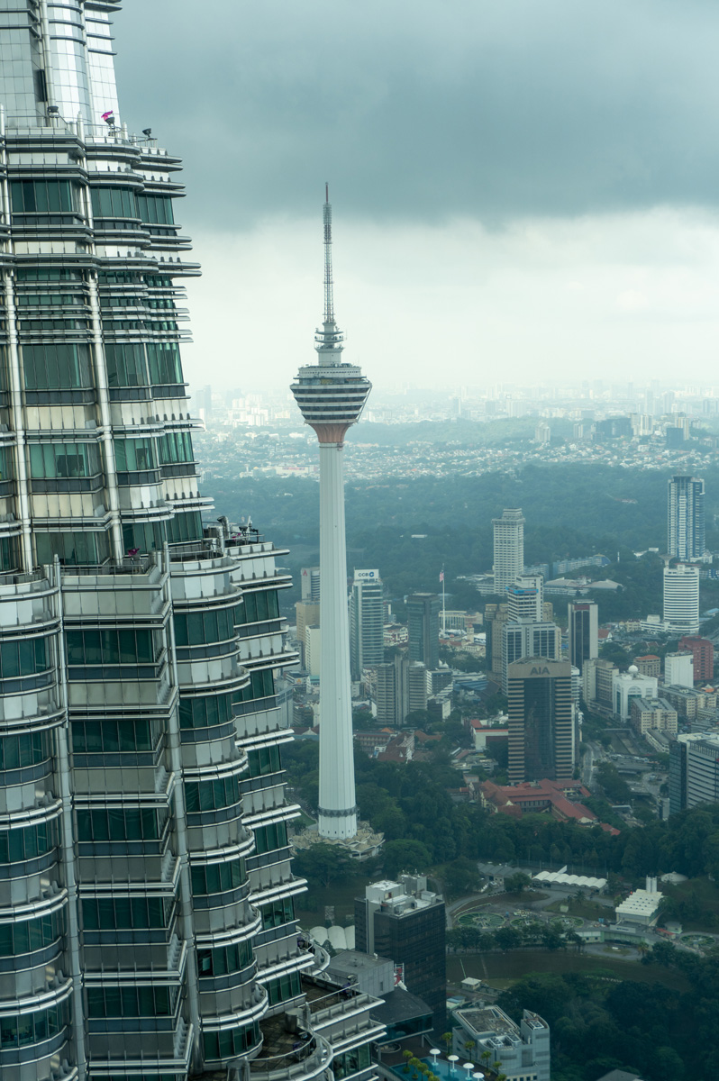 Petronas Towers, View to Kuala Lumpur Tower