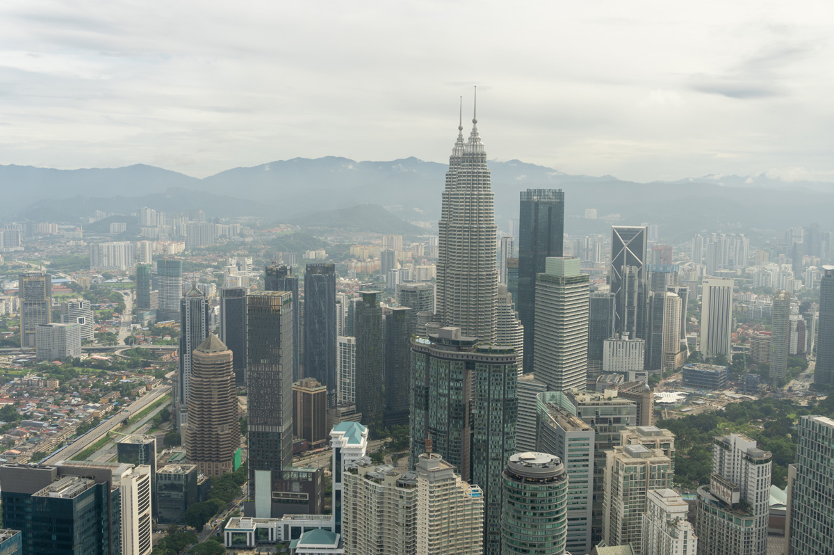 Kuala Lumpur Tower, Petronas Towers from KL Tower