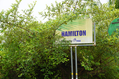 We passed the hamlet of Hamilton Site of 19th c Scottish-owned, Tour to Nieuw Nickerie, 2022 Suriname