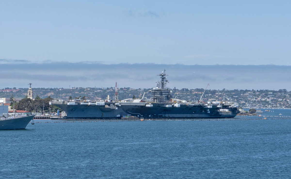 USS Midway Museum, USS Abraham Lincoln, an active-duty nuclear carrier