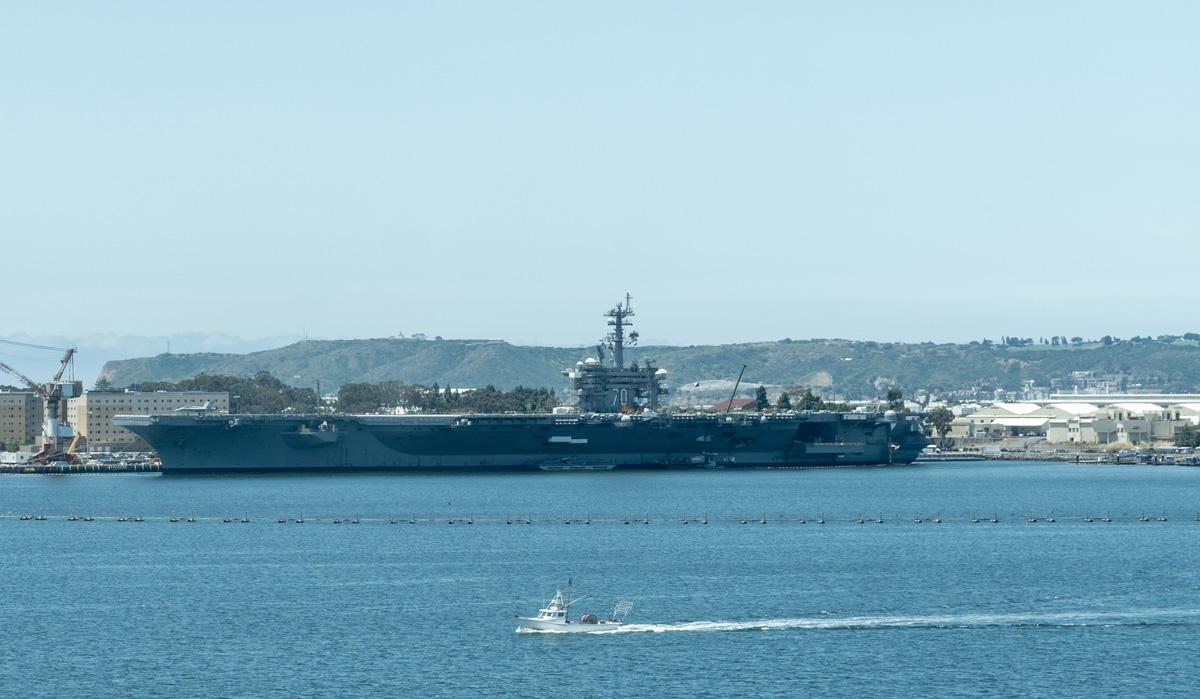 USS Midway Museum, USS Carl Vinson,  an active-duty nuclear carrier