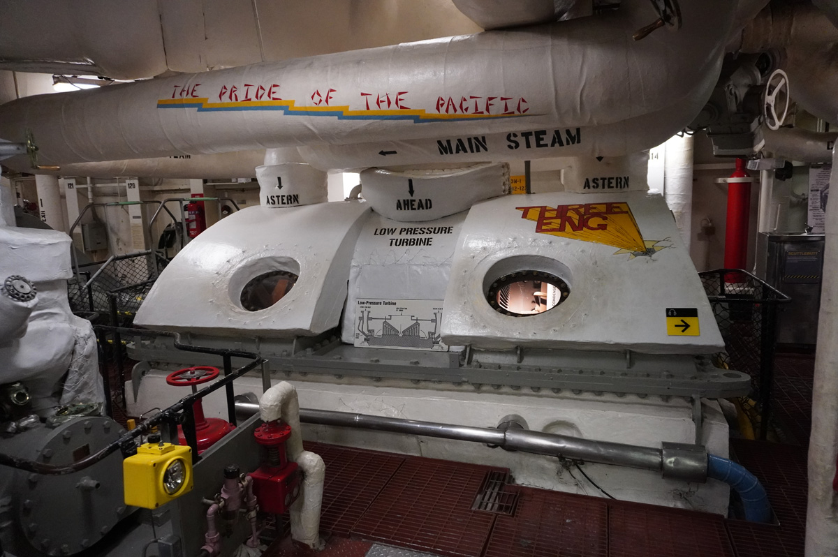 USS Midway Museum, One of the engines