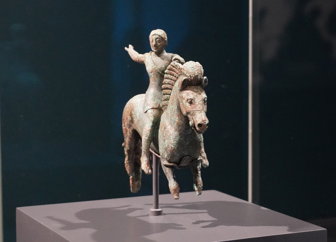 The Getty Villa, Horse and Rider from Albania, ~520 BC