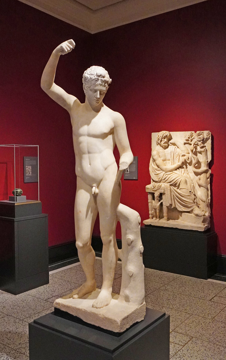 The Getty Villa, Satyr pouring wine.  ~90AD