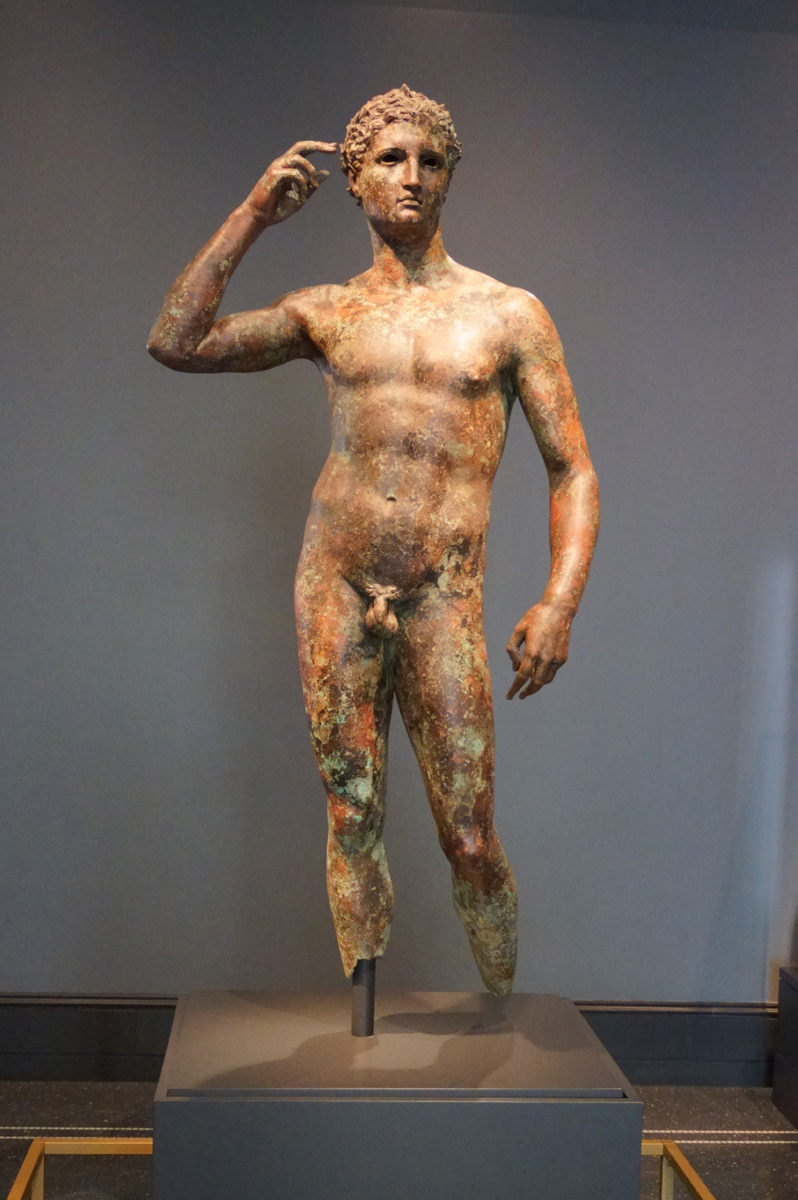 The Getty Villa, The Getty Bronze: Victorious Athlete ~200 BC