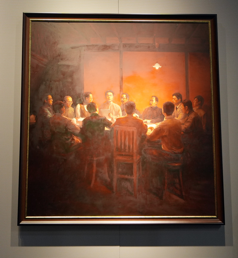Site of First Congress of the Chinese Communist Party, Mao addresses the Congress