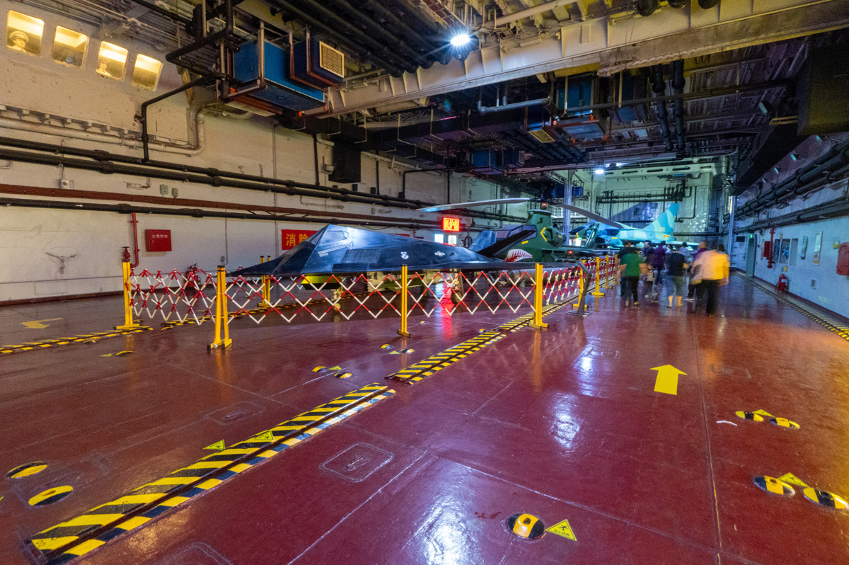 The <i>Kiev</i>, Section of old hangar deck (Hangar deck seems to have been partioned up.)