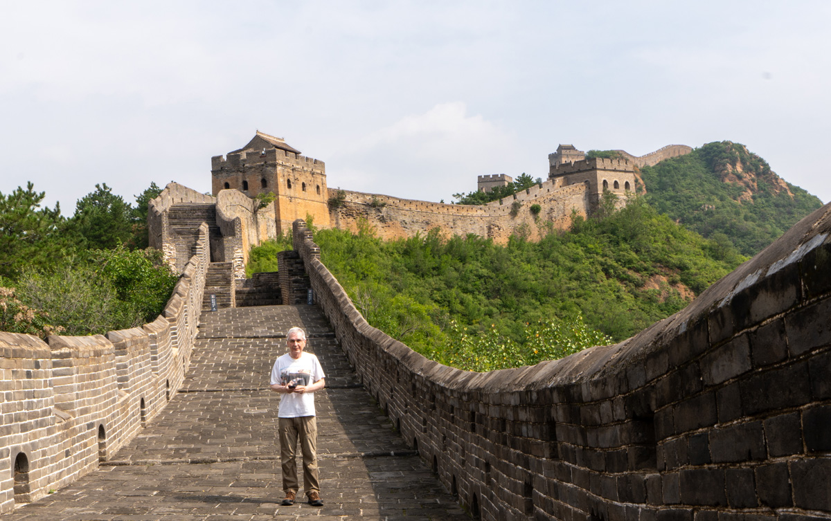 The Great Wall at Jinshanling, Graham at the Great Wall