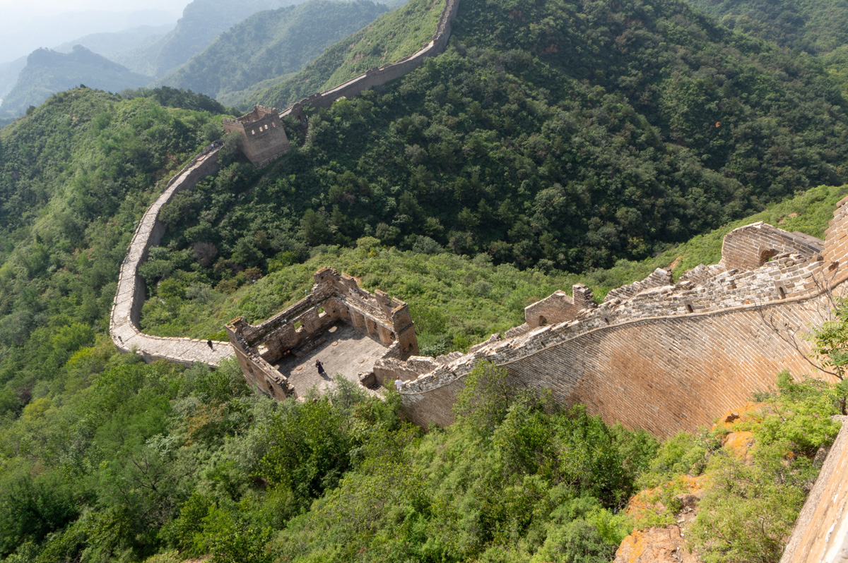 The Great Wall at Jinshanling, A steeper section