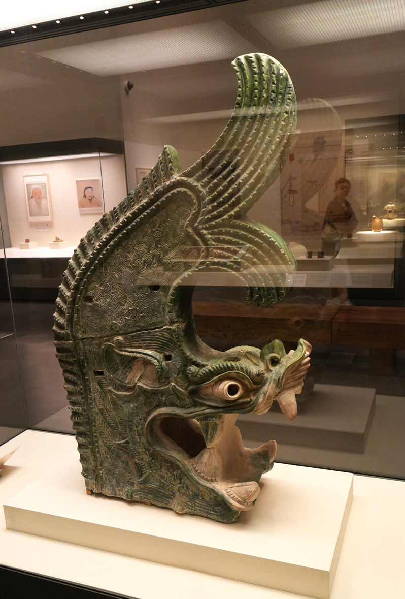 Beijing: National Museum - Ancient treasures, Pottery Roof Ornament (~1200 AD)