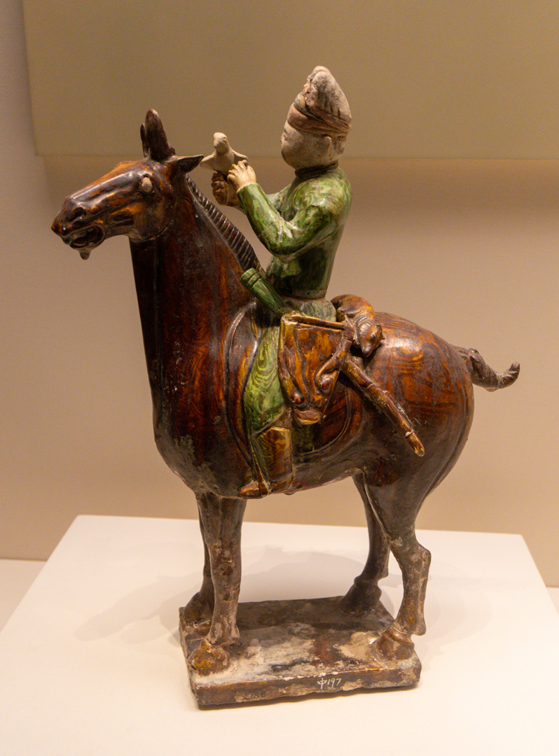 Beijing: National Museum - Ancient treasures, Tang Pottery Hunter (706 AD)