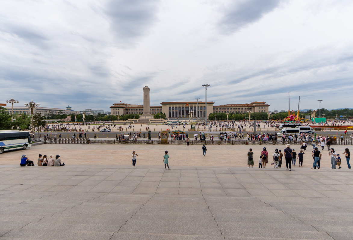 Beijing: Tiananmen Square, Tiananmen Square, from the National Museum