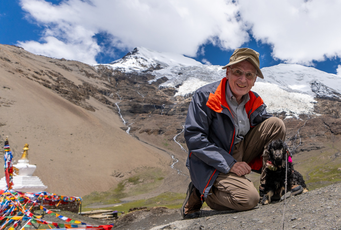 Lhasa to Gyantse, Scotsman + Baby Yak The baby yak definitely did not trust me.