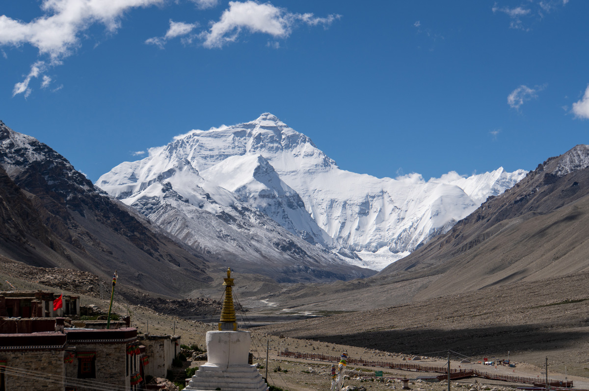 Everest from Rongbuk Monastery, Everest from Rongbuk