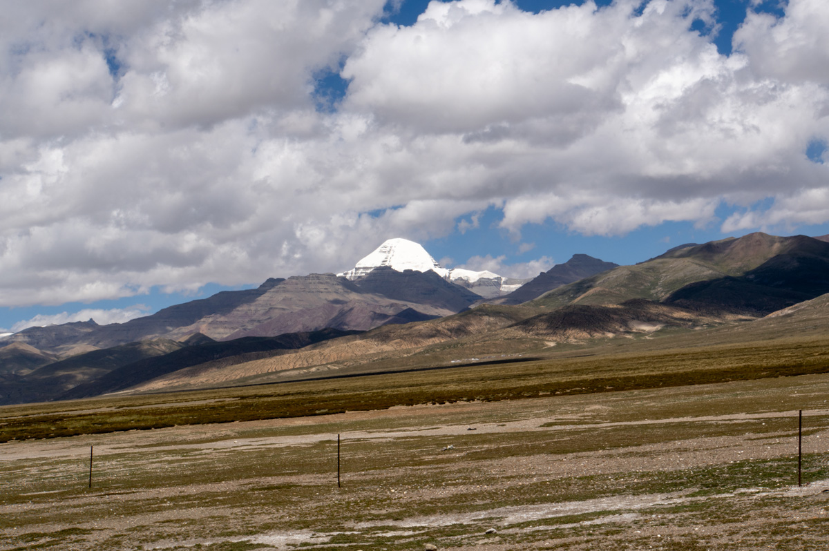 Mt Kailash and Lake Manasarovar, Day 2, Abd later the Sun reflected off the snow