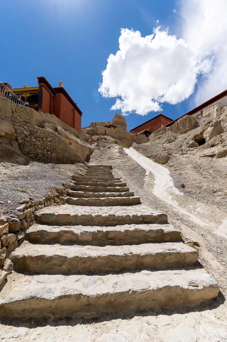 Guge Kingdom: Tsaparang, It was a lot of steps up.