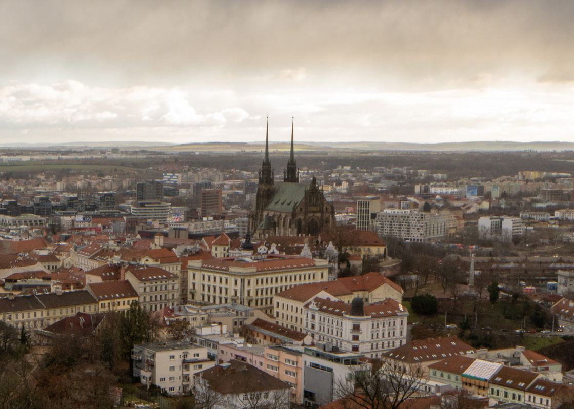 Around Brno, View to St Peter & Paul Cathedral