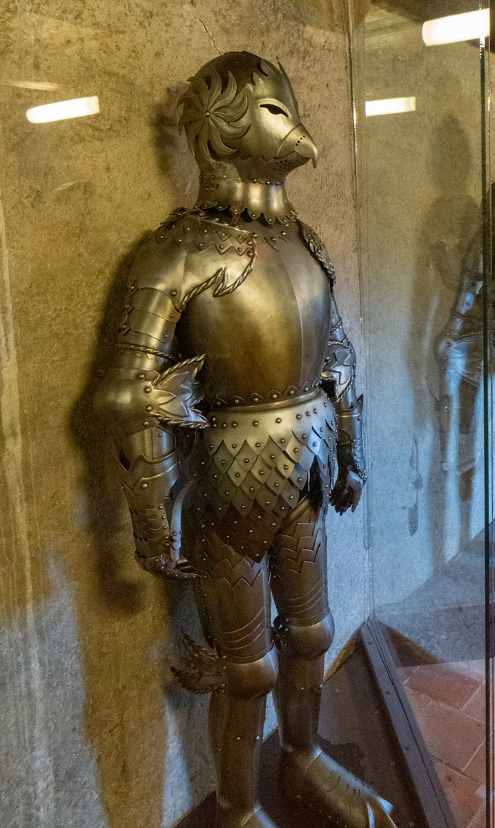 Prague Castle, Modern "re-imagined" medieval jousting armor