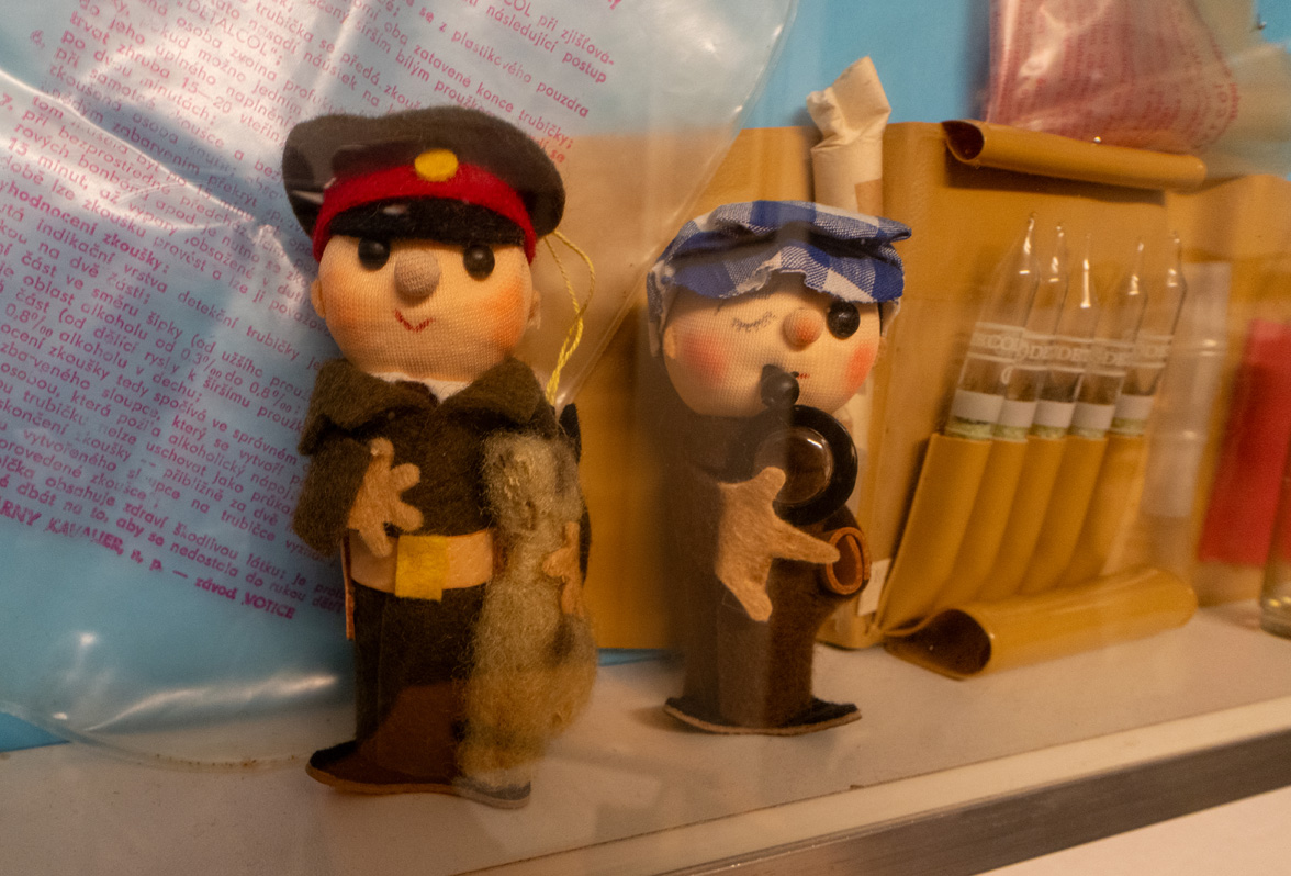 Prague: Cold War Museum, "Friendly Policeman" children