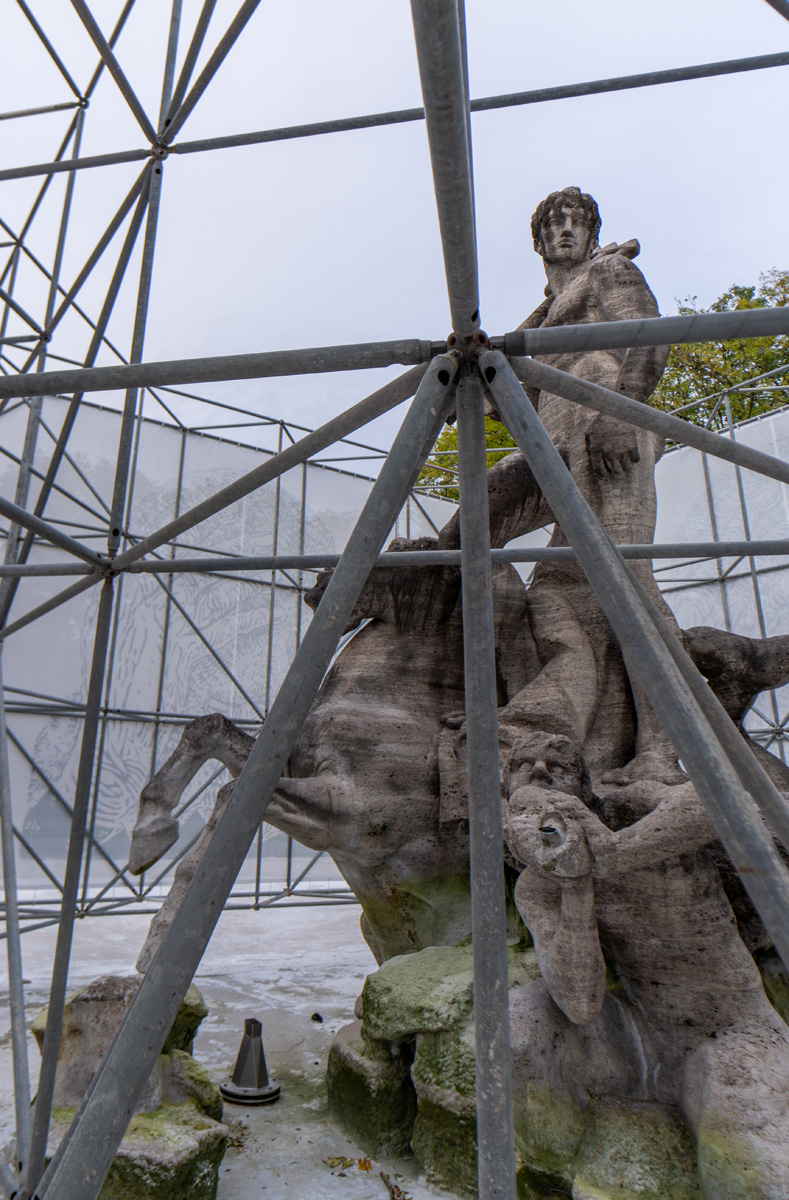 Munich, Neptune, looking oddly like Hercules But that