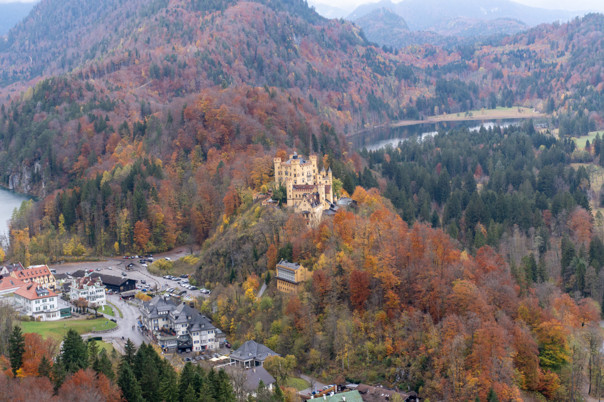 Hohenschwangau Castle, View to Hohenschwangau Castle