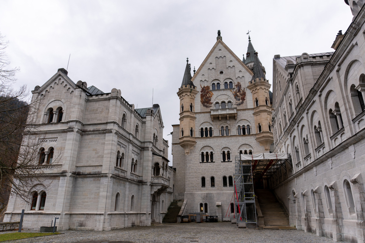 Neuschwanstein, Courtyard (never completed)