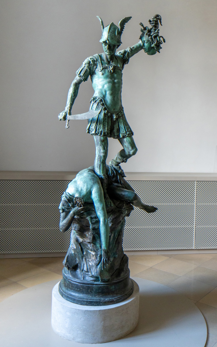 Munich Residenz: Palace of the Dukes and Kings of Bavaria, Perseus holding Medusa head (~17th c)