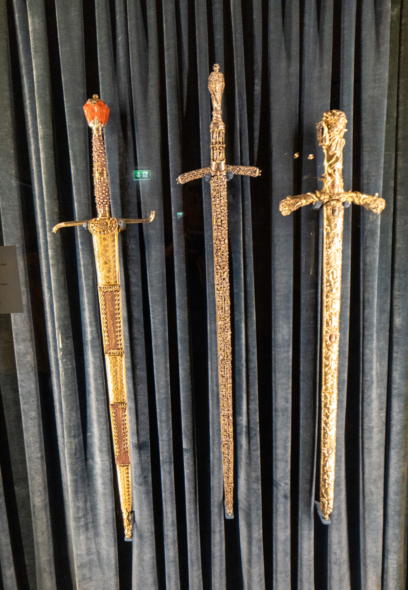 Munich Residenz Treasury, Ceremonial Swords (1460, 1480, 1653)