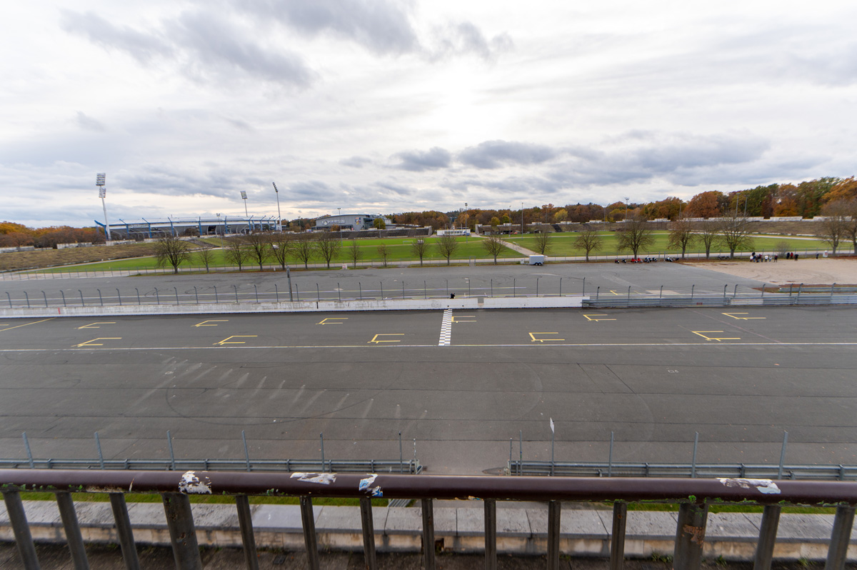 Zeppelin Field: The site of the Nuremberg Party Rallies, View over Zeppelin Field, from speaker
