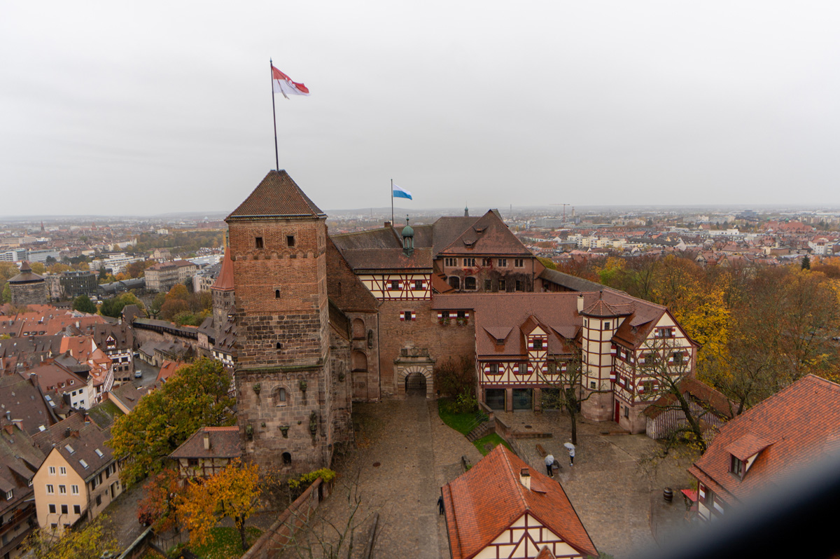 Nuremberg  Kaiserburg (Imperial Castle), Castle from Sinwell Tower