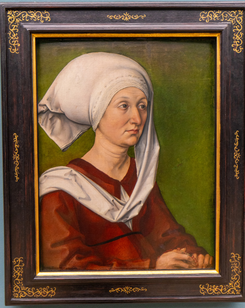 Nuremberg: German National Museum, Durer.  Portrait of his Mother (1490)