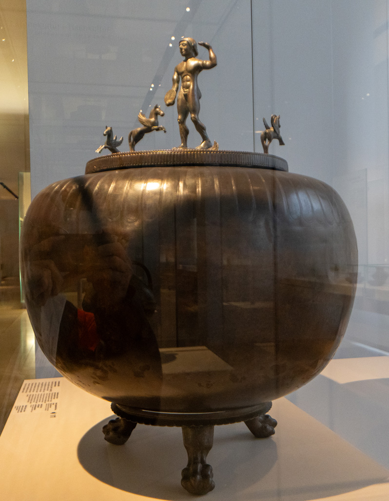 Nuremberg: German National Museum, Bronze caludron.  Capua, 5th c BC